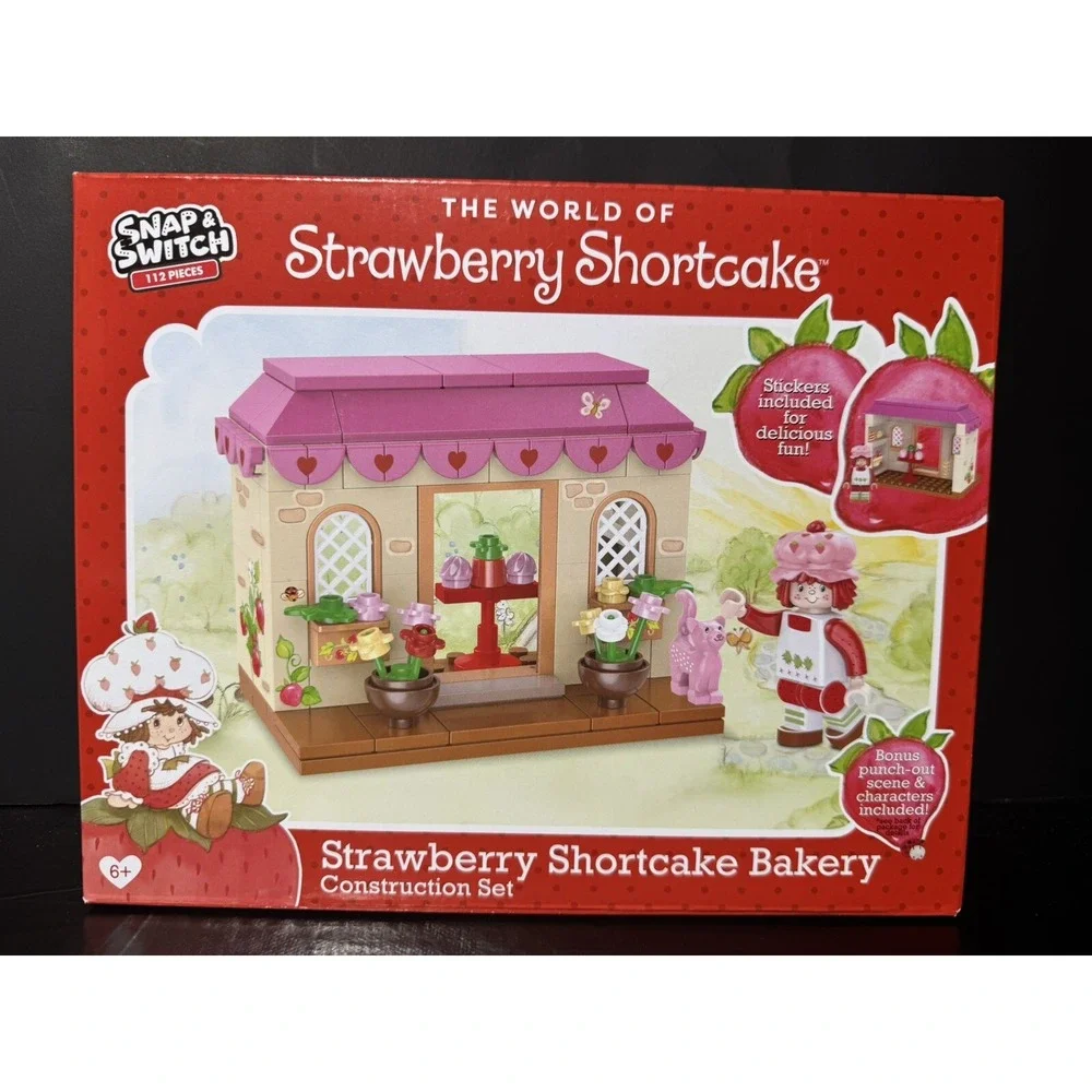 Strawberry Shortcake Bakery & Produce Stand Snap & Switch Construction Lego-like